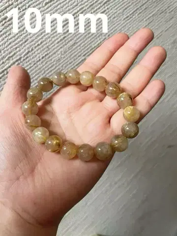 골드 타이틴 루틸 팔찌 10mm