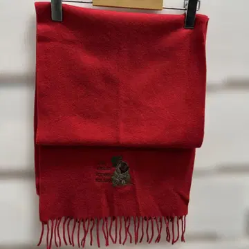 빨간색 머플러 ICEBERG 아이스버그 개 자수 이탈리아 레트로