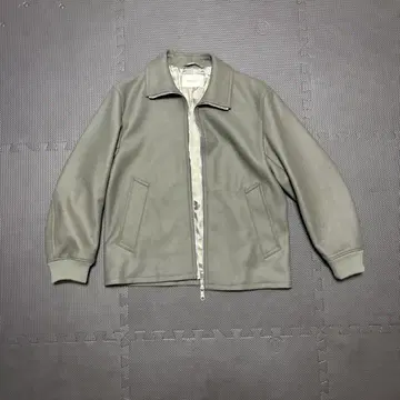 하드 프레스 멜톤 집업 블루종