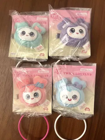 GIGO 한정판 TWICE LOVELYS 헤어핀 4개 세트 미사모 나연