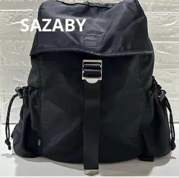 사자비 블랙 백팩