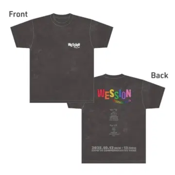 WEST. WESSION FESTIVAL 로고T셔츠 차콜 M