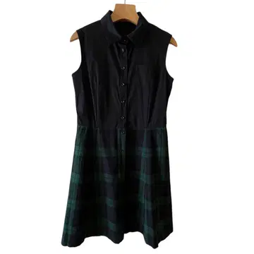 York Land 원피스 체크 9AR