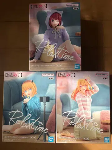 BANDAI Relax time 피규어 3체 세트
