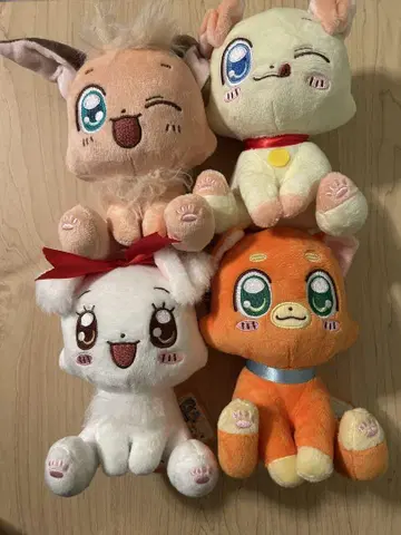 푹신푹신 천연 해수욕장 란돌프 앉은 봉제 인형 4종 세트