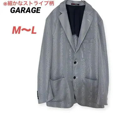 GARAGE 차고 테일러드 자켓 자켓 스트라이프 겉옷
