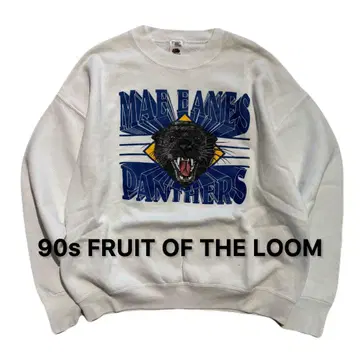 90s FRUIT OF THE LOOM 애니멀 맨투맨 빈티지