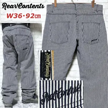 REALCONTENTS 히코리 스트라이프 워크 팬츠 데님 팬츠
