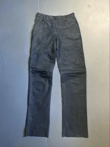 ISSEY MIYAKE MEN 90s 카우 가죽 스트레이트 팬츠 1