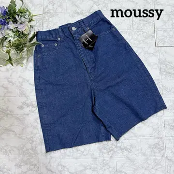 [ 새상품 택 포함 ] moussy 마우지 데님 숏 하프 팬츠