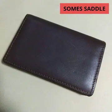 SOMES SADDLE 소메스 사들 명함지갑 카드 케이스 브라운