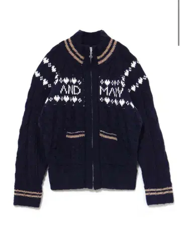 andmary Mary knit cowichan navy