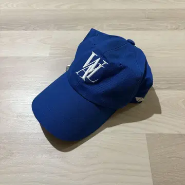 [ WOOALONG ] 파란색 로고 야구 모자