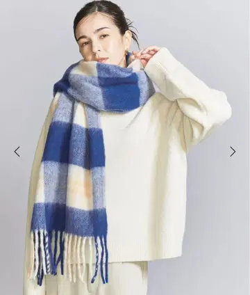 UNITED ARROWS 체크 무늬 머플러