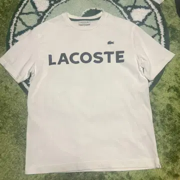 LACOSTE 릴랙스 핏 T셔츠 US XS 화이트
