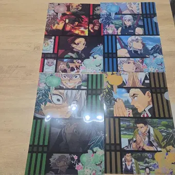 귀멸의 칼날 클리어 파일 세트