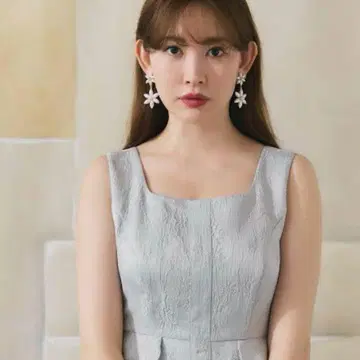 Herlipto 클래식 플로럴 자카드 드레스