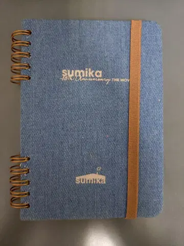 sumika 데님 링 노트 A6 사이즈