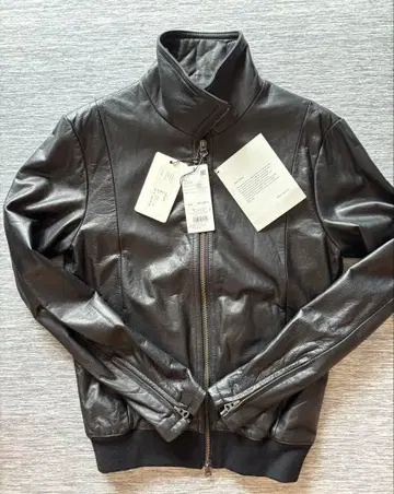 새상품 나노 유니버스 x shama 별주 가죽 트랙 자켓 40