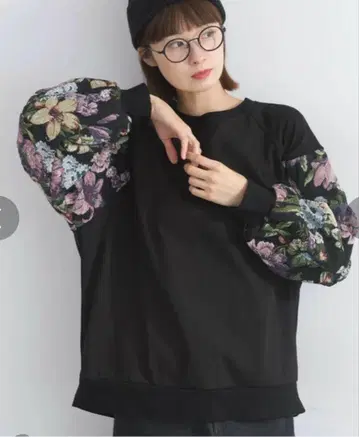 lupilien 루필리앙 고블랑 직조 소매 개더 풀오버 트레이닝복