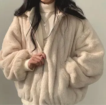 라스트 보아 블루종 리버서블 후드 부착 후드티 포켓 부착 가을/겨울