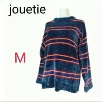 새상품급 완판템 jouetie 몰 멀티 보더 니트 M 오버 사이즈