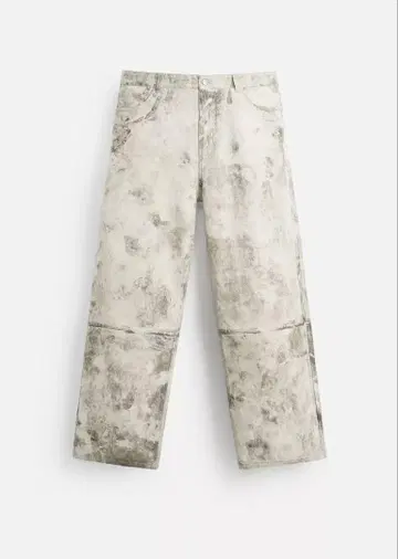미사용 새상품 ZARA 자라 아브스트랙트 패턴 팬츠 EU36(JP29)