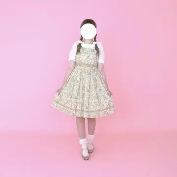 토끼 클로버 슬리브리스 원피스