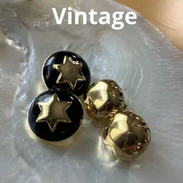 Vintage 빈티지 귀찌 육각형 크로스