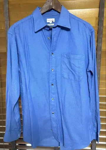 폴 스미스 런던 일본제 고급 코튼 셔츠 L 블루 긴팔