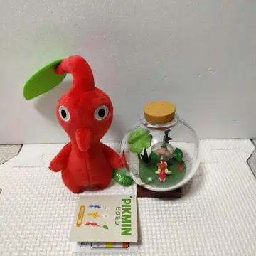 피크민 테라리움 컬렉션 빨간 피크민 봉제 인형 마스코트 키링