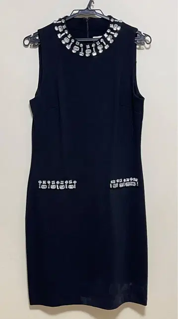 MICHAEL KORS 마이클코어스 비쥬 블랙 슬리브리스 원피스 M