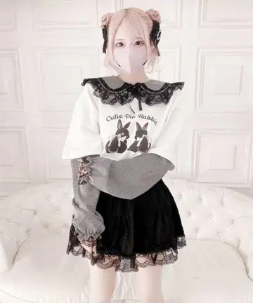 MARS [ 이모짱 콜라보 ] 세일러 카라 토끼짱 롱Te