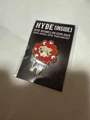 HYDE [INSIDE] LIVE EXPO 2025 핀 배지