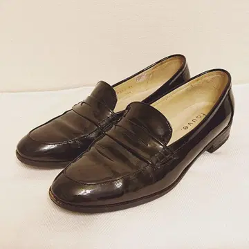 REGAL fouve 에나멜 로퍼 블랙 23cm