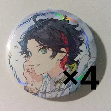 ART OF NIJISANJI 캔뱃지 사에구사 아키나 4개 세트