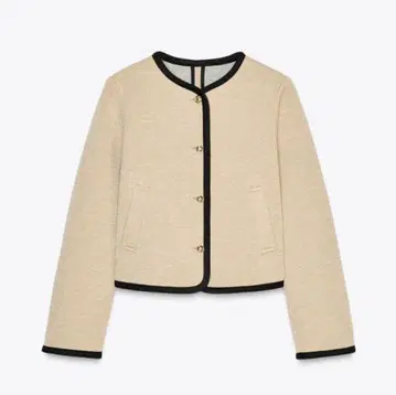 ZARA 파이핑 숏 자켓