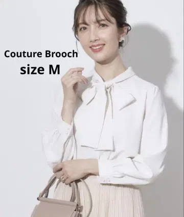 Couture Brooch 블라우스 세레모니 리본 타이 튜닉 블라우스