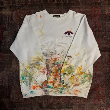 맨투맨 sweat 페인트 페이드 오니 페이드 보로 일점물 아트 가을