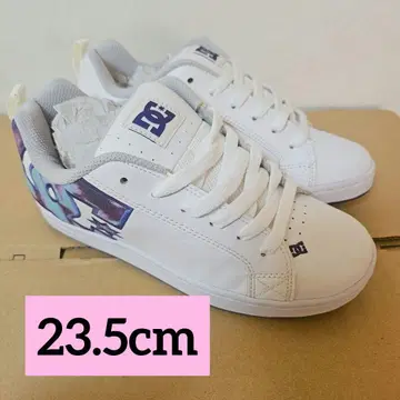 미사용 DC 신발 스니커즈 23.5cm 화이트