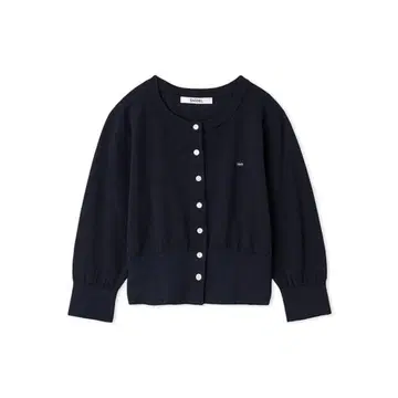 [ SNIDEL ] 메탈 플레이트 포인트 가디건 네이비