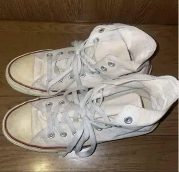 Converse All Star 화이트 하이컷 스니커즈