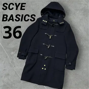 SCYE BASICS 더플 코트 캐시미어 네이비