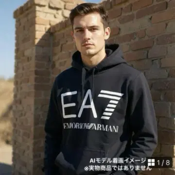 [ 연휴 세일 중 ] EA7 Emporio Armani 블랙 후드티