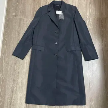 질 샌더 네이비 트렌치코트 미사용 택 포함