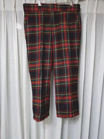 VINTAGE TALON 체크 무늬 슬랙스