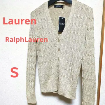 [ 새상품 ] LAUREN 랄프 로렌 골드 가디건 S