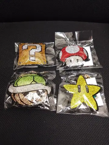 슈퍼 마리오 큐빅 키링 전 4종 컴프 세트