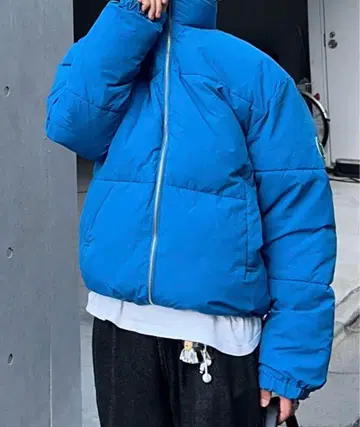 Snap club 빅 실루엣 컬러 패딩 자켓