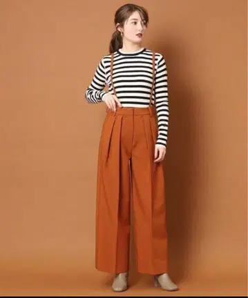 새상품 DRESSTERIOR (드레 스테리아) 살로펫 서스펜더 팬츠